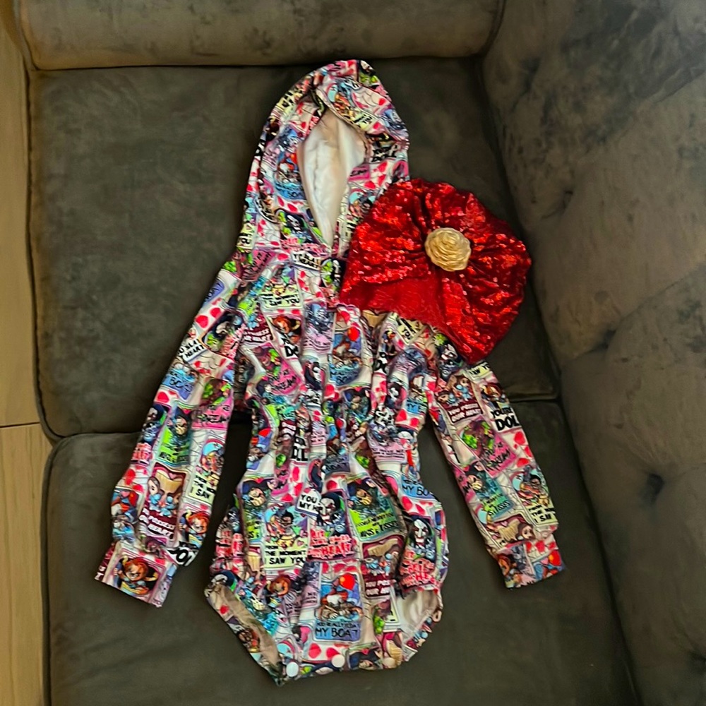 Toddler Girls Valentines Day Killers Outfit Set
